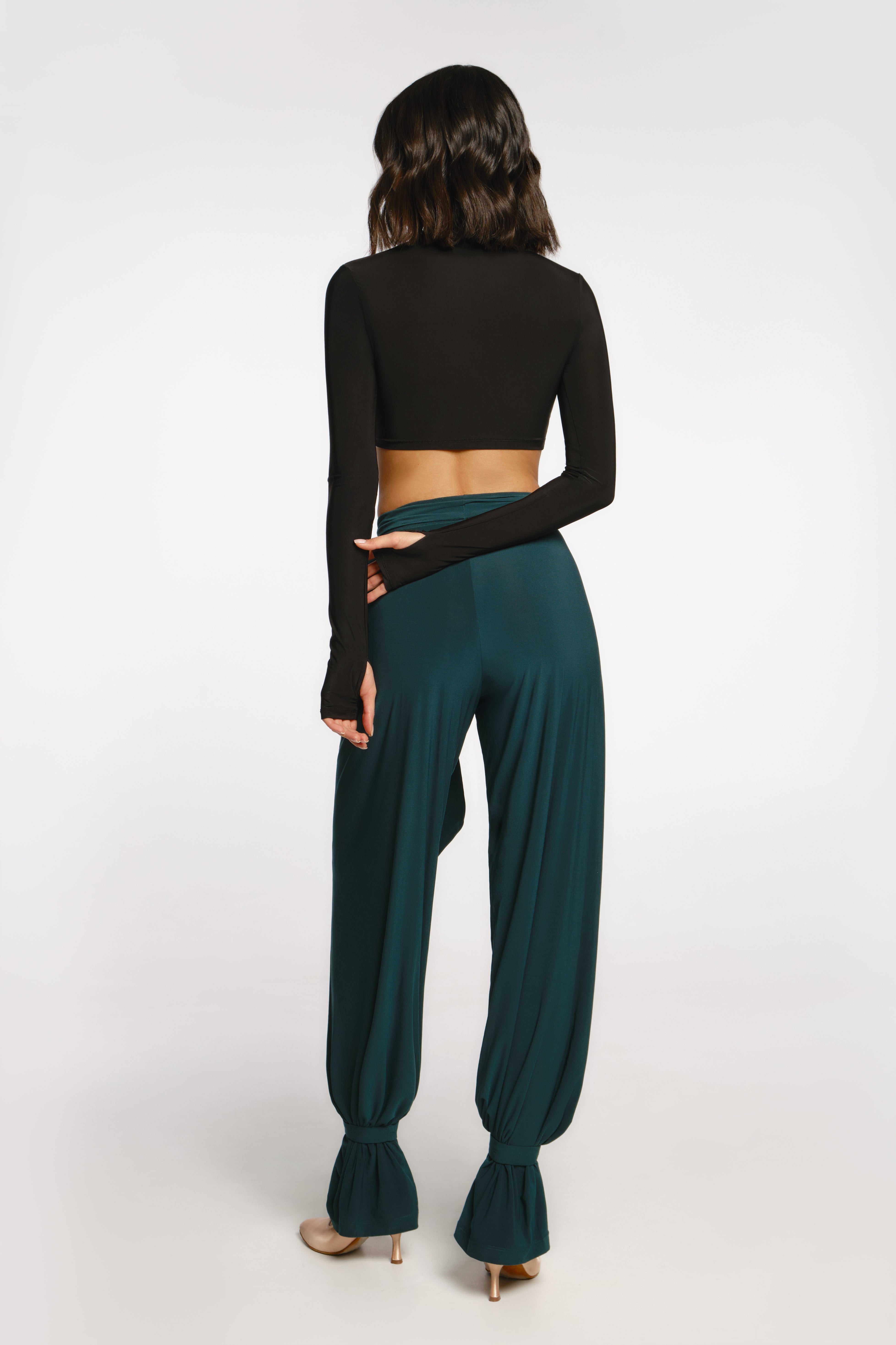 Emerald ankle straps for trousers