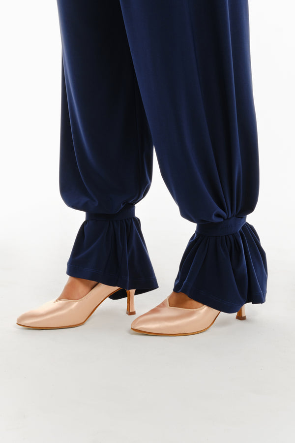 Navy ankle straps for trousers